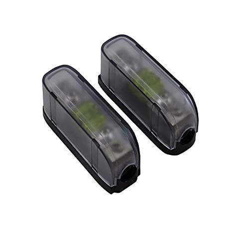 ZOOKOTO 2 Pcs 100A MINI AFS Inline Fuse Holder 4/8 Gauge in 4/8 Gauge Out Fuse Block for Car Audio - size: 100A