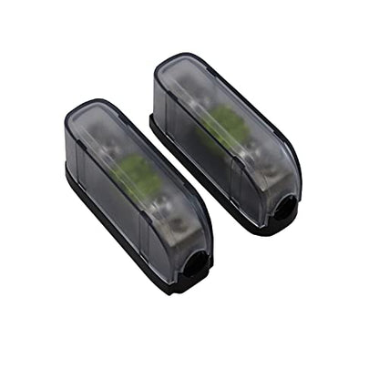 ZOOKOTO 2 Pcs 100A MINI AFS Inline Fuse Holder 4/8 Gauge in 4/8 Gauge Out Fuse Block for Car Audio - size: 100A