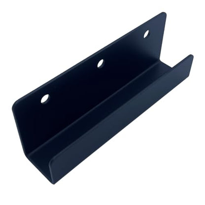 4 PCS Black Steel Wall Tile Bracket, Ladder Hanger for Wall Mount, U Bracket, Billboard Hook, Thickness 2 mm, Slot Width 25mm - size: Slot width 25mm