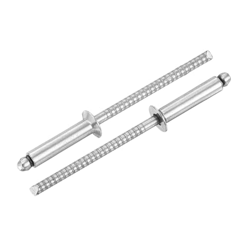 uxcell 200Pcs 1/8"x1/2" Countersunk Blind Rivet Open-End Type Blind Rivets
