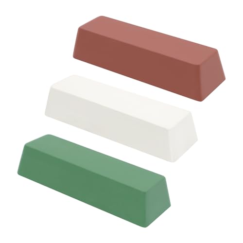 SCOTTCHEN Buffing Polishing Cutting Compounds 20 Oz.Kit-Green Fine/White Medium/Red Coarse,for Stainless Steel Aluminum Jewelry - 3 Pcs - size: 20 Oz. - Green Fine/White Medium/Red Coarse