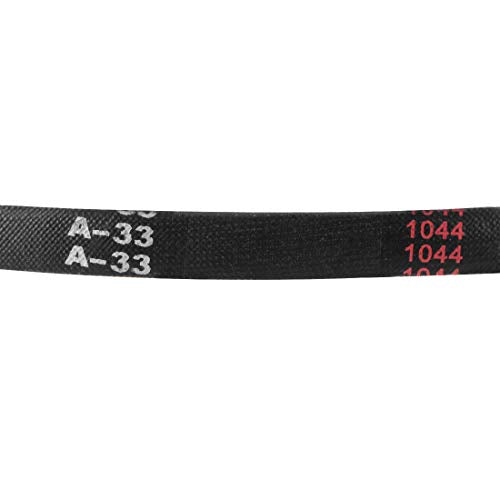 uxcell A33 Drive V-Belts 33" Pitch Length 13mm Width 8mm Thick JIS Standard A-Section Rubber Drive Transmission Belt 2pcs - size: 33"