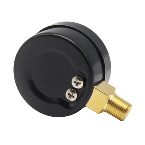 Uenede 0-300PSI Pressure Gauge 1/8" NPT Brass Bottom Mount with Bushing - size: 300PSI(1/8"NPT)
