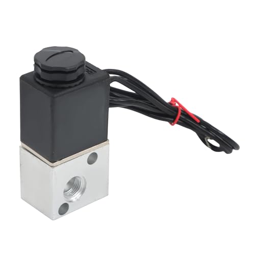 findmall 1/8 Inch NPT 3 WayElectric Solenoid Air Valve DC 12V