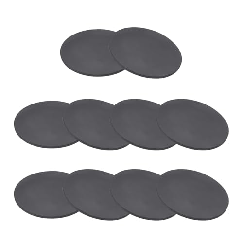 PATIKIL Rubber Solid Discs Washers, 10 Pcs 45mm OD x 1mm Thick Rubber Round Gasket Pad Bushings Spacer Washer for DIY Gasket Craft, Black - size: 45mm x 1mm