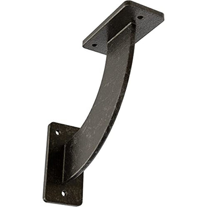 2" W x 7" D x 7" H Bradford Steel Bracket, Antiqued Warm Silver - color: Antiqued Warm Silver, size: 2-in. W x 7-in. D x 7-in. H