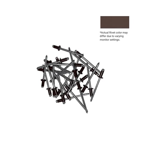 Eagle 1 Blind Pop Rivets (250 count) #43 Stainless Steel and #44 Aluminum Rivets, Multiple Colors, Free 1/8" Drill Bit wih Order, Quantity Discounts Available (#43 Stainless Steel, Brown) - color: Brown, size: #43 Stainless Steel
