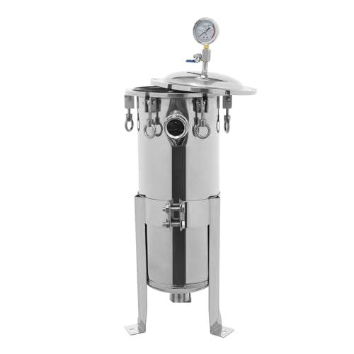 Stainless Steel Bag Filter Housing Solid-Liquid Separation Tool - size: 1.5" NPT