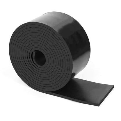 HooTown Solid Rubber Sheets Strips, No Adhesive Neoprene Rubber Rolls Seal - size: 3” Wide x 120” Long, style: 1/5" Thick