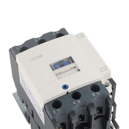 AC Contactor, New Electric AC Contactor, LC1D40 NEW Electric 50/60Hz 3 Poles Coil AC Contactor 220V 40A Industrial Electric AC Contactor Outdoor High Sensitivity Industrial Electric