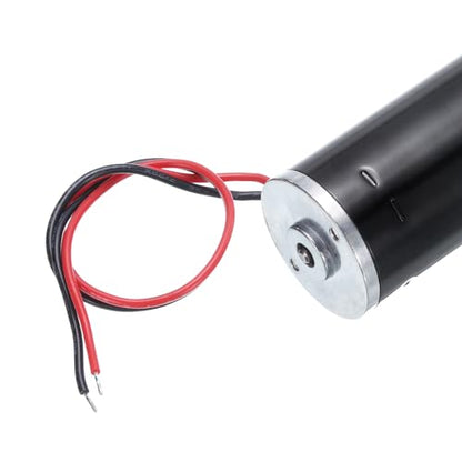 MECCANIXITY DC 12V High Torque Turbine Worm Geared Motor with 8mm Shaft 3RPM Geared Motor with Wire for Electric Fireplace - style: 3 RPM