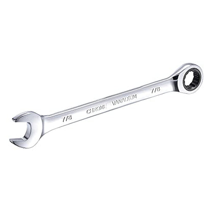 uxcell 7/8 Inch Ratcheting Combination Wrench SAE 72 Teeth 12 Point - size: 7/8"