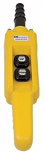 2-Button Up/Down Pendant Push Button Station, 1NO, NEMA Rating 4X, Yellow - CPE02-C00-000A