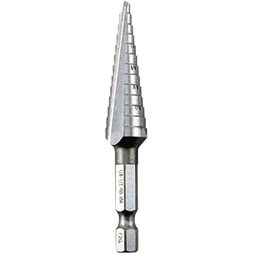 Makita 711492-A 1/8" to 1/2" Step Bit - size: 1/8-to-1/2-Inch