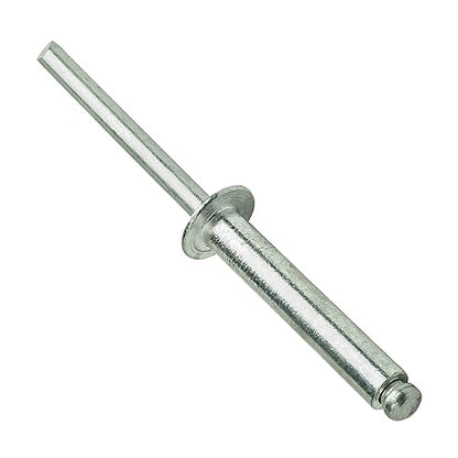 Aluminum Pop Rivets 3/16" x 1-1/4" Dome Head Blind 6-20 Gap 1.126"-1.250" Set of 25pcs