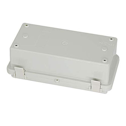 Zulkit Junction Box ABS Plastic Dustproof Waterproof IP65 Electrical Boxes Hinged Shell Outdoor Universal Project Enclosure with 2 Cable Glands 7.9 x 3.9 x 2.8 inch (200x100x70mm) - size: 7.9" x 3.9" x 2.8"