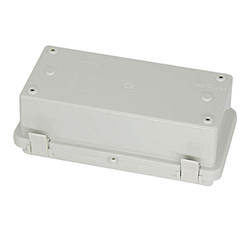 Zulkit 2pcs Junction Box ABS Plastic Dustproof Waterproof IP65 Electrical Boxes Hinged Shell Outdoor Universal Project Enclosure with 2 Cable Glands 7.9 x 3.9 x 2.8 inch (200x100x70mm) - size: 7.9" x 3.9" x 2.8"(2pcs)