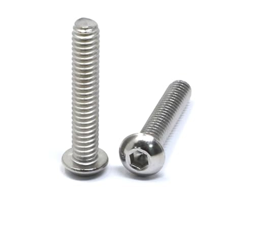 iexcell 25 Pcs 1/4-20 x 1-3/8" Stainless Steel 304 Hex Socket Button Head Cap Screws Bolts Kit - size: 1/4-20 x 1-3/8"