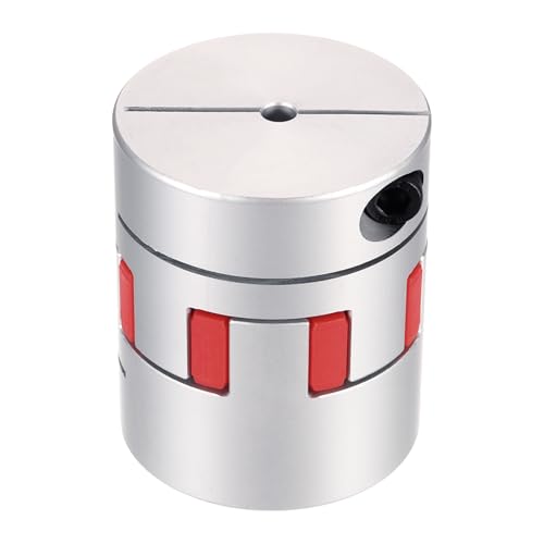 MECCANIXITY Aluminum Shaft Coupling Shaft Coupler 6mm to 17mm Flexible Spider Coupling L50mm x D40mm Coupler Jaw Spider Shaft Joint Connector for 3D Printers DIY CNC Router Milling Machine - size: 6mm to 17mm