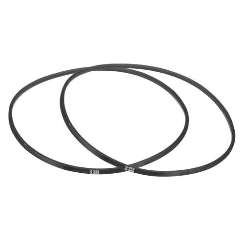 uxcell 2Pcs O-965 O Type V-Belt 965mm/38 Inner Length x 0.39" Width x 0.24" Height, O-Type Closed-Loop Rubber Transmission Belt - size: O-965