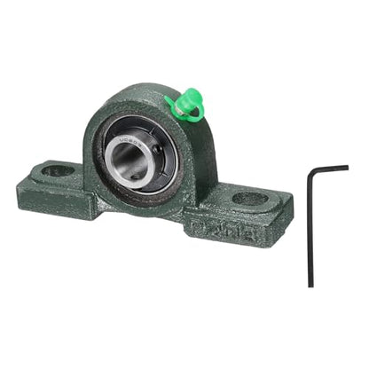 uxcell UCP203 Pillow Block Bearings 17mm Bore Self Alignment Solid Cast - size: UCP203 (Bore 17mm)