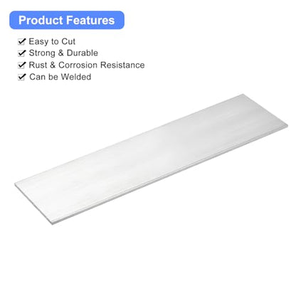 uxcell Square Aluminum Flat Bar, 2pcs 1/8" x3-1/8 x12 6061 Aluminum Plate - size: 1/8" x 3-1/8" x 12"