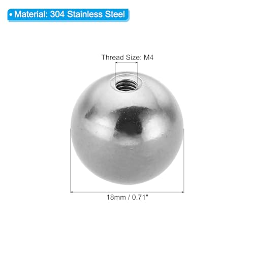 PATIKIL M4x19mm Ball Nuts Knob 2 Pcs Female Thread Blind Hole Screw Cap - size: M4x19mm