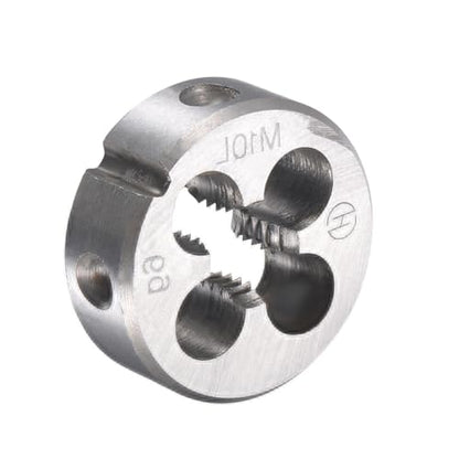 M10x1.5mm Metric Left Hand Tap and Die Set,Machine Thread Screw Tap with Round Threading Die,Tap & Die Kit for Nut Screw Bolt Thread Repair - size: M10x1.5mm