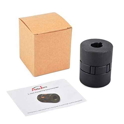 1/2" to 5/8" L075 Flexible 3-Piece L-Jaw Coupling Set & Buna-N NBR Rubber Spider for Log Wood Splitter - size: 1/2" and 5/8"