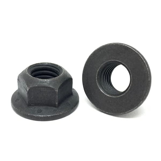 (15 Pieces) 3/8"-24 Grade 8 Hex Flange Prevailing Torque Top Lock Nuts Phos &Oil