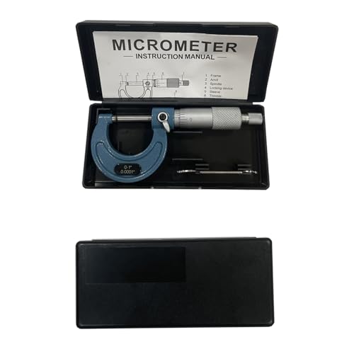 Outside Micrometer 0-1", Machinist Micrometer, 0.0001" Graduation Micrometer Set, Alloy Precision Micrometer, Machinist Tool Case (1Pcs) - size: 1Pcs