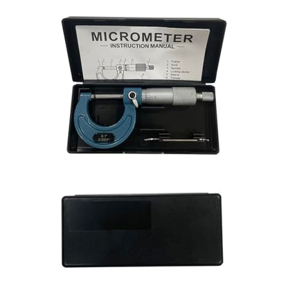 Outside Micrometer 0-1", Machinist Micrometer, 0.0001" Graduation Micrometer Set, Alloy Precision Micrometer, Machinist Tool Case (1Pcs) - size: 1Pcs