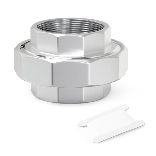 TAISHER 1PCS 304 Stainless Steel Union, 2-1/2" NPT Female Cast Pipe Fitting - size: 2-1/2" FNPT