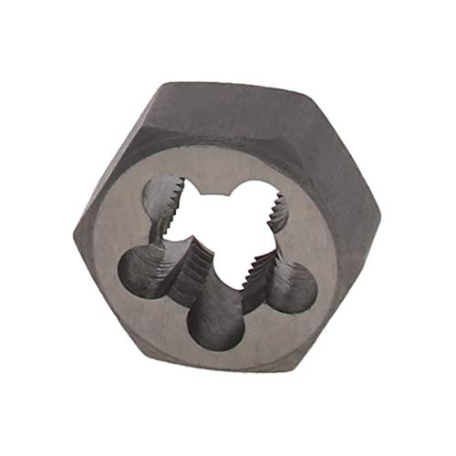 Utoolmart Hex Rethreading Die, M11 x 1.25 Pitch, Carbon Steel Thread Die, Hex Rethreading Die Machine Thread Die, Hexagon Taper Pipe Die, 1 Pcs - size: M11×1.25 Fine Teeth