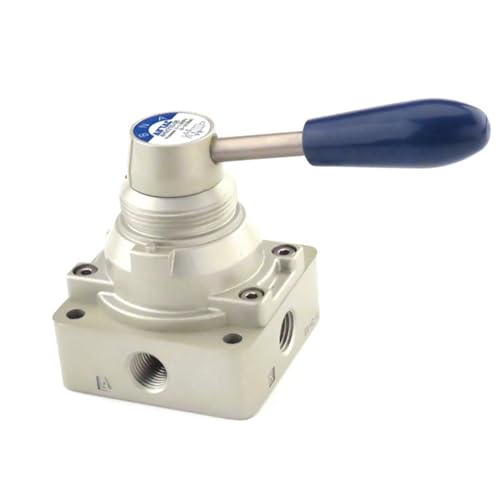Hand Lever Valve AirTAC 4HV210-08 1/4" PT 4/2 Way Pneumatic Air 2 Position 4 Way Rotary Manual Control Direct Acting Type 0-145 PSI - size: 1/4''PT, style: 4/2 Way