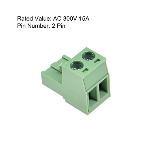 20pcs 2P 5.08mm Angle PCB Screw Terminal Block - size: 20pcs 2P 5.08mm