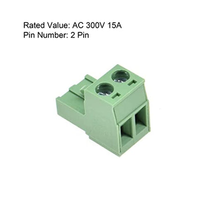 20pcs 2P 5.08mm Angle PCB Screw Terminal Block - size: 20pcs 2P 5.08mm