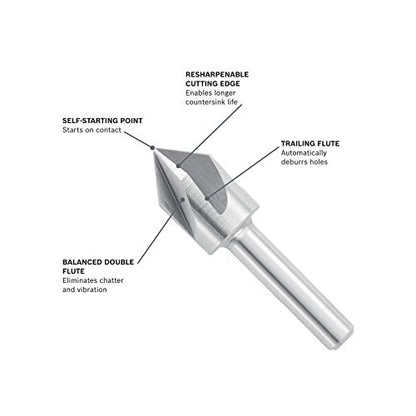 BOSCH CSH1 1/2-Inch HSS Countersink - size: 1/2 in