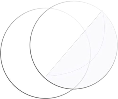 2 PCS 8 Inch Clear Acrylic Circle Blanks Acrylic Discs Transparent Plexiglass Disk Round Acrylic Plastic Sheets - size: 8 Inch (2 Pcs)