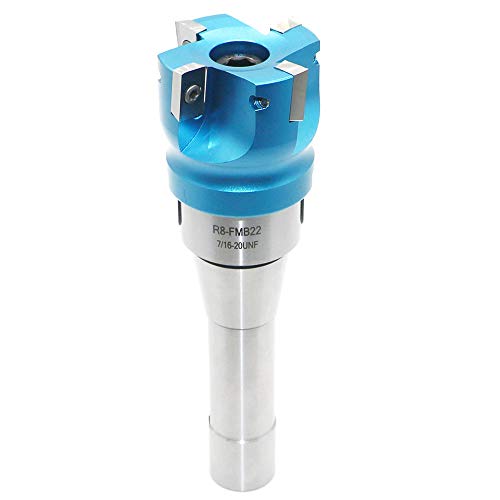 2 Inch Face Milling Cutter Aluminum 400R 50MM CNC End Milling Cutter Holder + R8-FMB22 Shank Face Shell Mill Arbor + 4pcs APKT1604 Carbide Inserts + 8mm Hexagon Wrench + T15 Wrench CNC Machine Tools - style: AL 400R 50-22 (1.968 Inch)