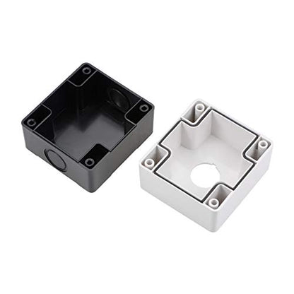 uxcell Push Button Switch Control Station Box 22mm 1 Button Holes White and Black - size: White-Black(1 Hole)