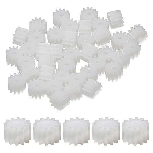 Othmro 40pcs Plastic Gears 12 Teeth Model 122A Reduction Gear Plastic Worm Gears for RC Car Robot Motor - color: 2A 12Teeth, size: Plastic Gears