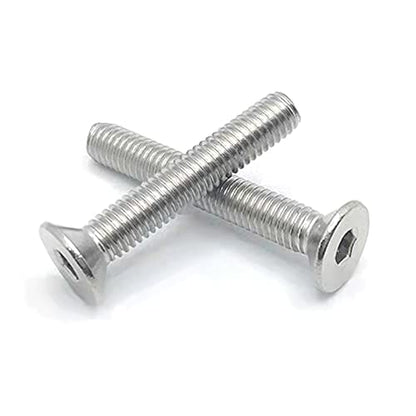 M3-0.5 x 25mm Flat Head Socket Cap Screws Bolts, Stainless Steel 18-8 (304), Bright Finish, Allen Socket Drive,Machine Screws Inner Hex Screw Fasteners Bolts 100 Pcs - size: M3-0.5x25mm（100 Pcs）