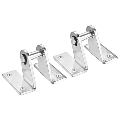 PATIKIL 73x52mm Air Cylinder Rod Clevis 2 Pack Mounting Bracket Rear Pivot Mount Pneumatic Parts, Silver - size: 73 x 52mm