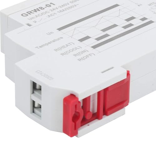 Temperature Control Relay High/Low Temperature Monitor GRW8-01 Temp Controller with LED Display and Probe