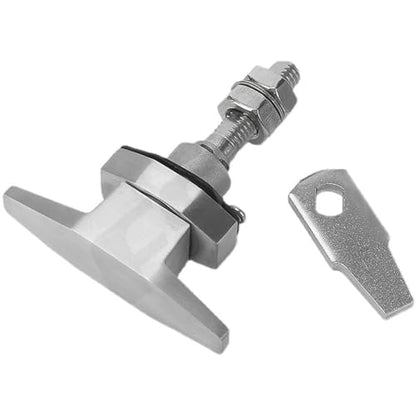 T-Shaped Handle Lock Industrial Cabinet Case Electrical Cabinet Stainless Steel Lock MS309-2 1Pcs(Stainless Steel) - color: Stainless Steel