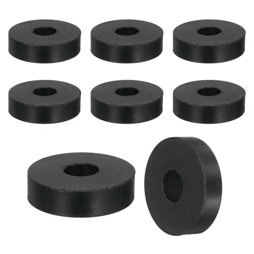 uxcell 18Pcs Thick Rubber Spacer, 1-3/16 Inch OD x 3/8 Inch ID x 5/16 Inch Thickness Round Rubber Bushings Anti Vibration Flat Spacer Washers for Home Industrial Machinery - size: 1-3/16 Inch OD x 3/8 Inch ID x 5/16 Inch T