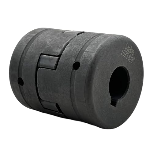 1/2" to 5/8" L075 Flexible 3-Piece L-Jaw Coupling Coupler Set & Rubber Spider for Log Wood Splitter,Multi-Flex Couplings L075-1/2-5/8