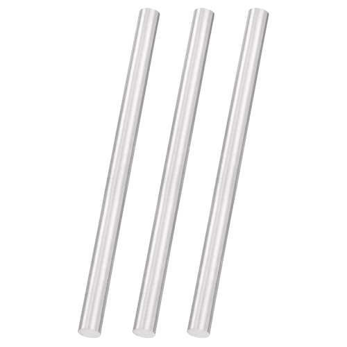 uxcell 3pcs 304 Stainless Steel Round Rods, 3/8" Dia x 6" Length Stainless Steel Metal Solid Shaft Rod Bar for Industry Use Metal Working Hobbies DIY Craft, Silver - size: 3/8" Dia x 6" Length