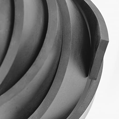 DEVNOL Neoprene Rubber Strip 1/4 (.250)" Thick X 1" Wide X 10'Long Grade 65A for Gasket, Surface Protection, Sealing - size: 1/4" x 1" x 10'